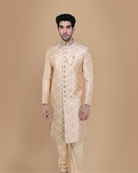 Manyavar Men Marvelous Rani Pink Wedding Sherwani
