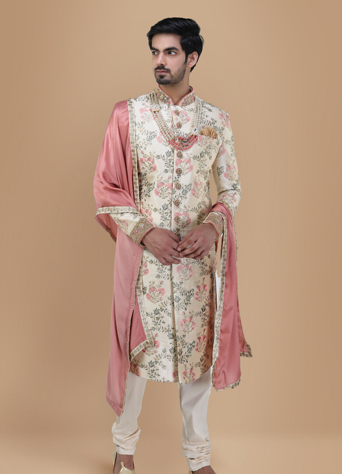 Buy Floral Designer Sherwani For Groom Online Manyavar Sherwani for Men