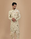 Manyavar Men Aristocratic Pista Indo Western Set image number 2