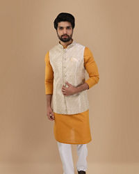 Manyavar Men Festive Zari Embroidered Jacket