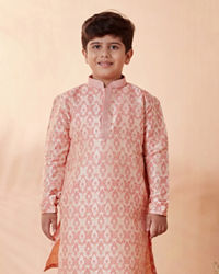 Manyavar Boys Boys Gajaree Jacquard Kurta Set