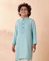 Manyavar Boys Boys Powder Blue Kurta Set