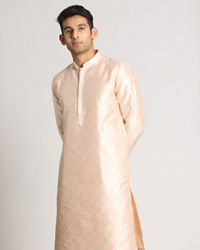 Manyavar Men Pastel Pink Kurta Pajama