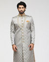 Manyavar Men Gorgeous Grey Sherwani