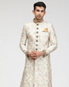 Manyavar Men Plush Floral Print Sherwani