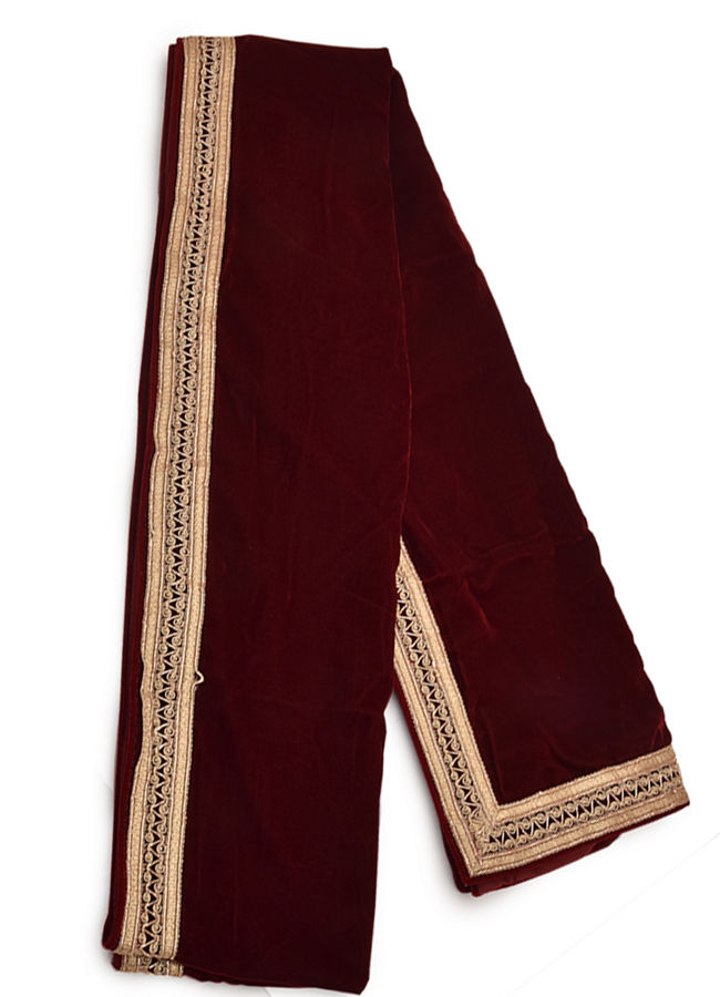 Manyavar Men Attractive Maroon Dupatta