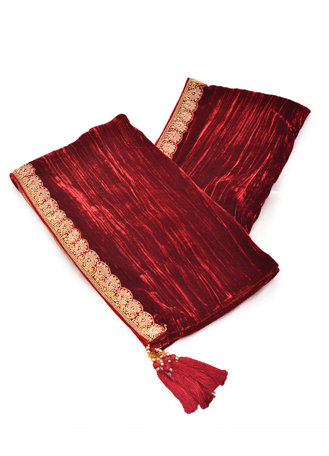 Gorgeous Maroon Dupatta image number 2