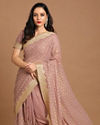 Mohey Women Plush Purple Saree image number 0