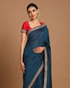 Mohey Women Graceful Blue Saree