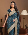 Mohey Women Sensuous Blue Saree image number 0