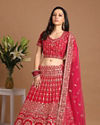 alt message - Mohey Women Traditional Rani Lehenga image number 0