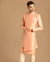 alt message - Manyavar Men Pristine Gajaree Indo Western image number 1