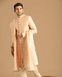 Manyavar Men Timeless Gajaree Sherwani