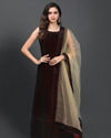 alt message - Mohey Women Luxurious Wine Gown image number 0