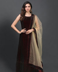 Mohey Women Luxurious Wine Gown