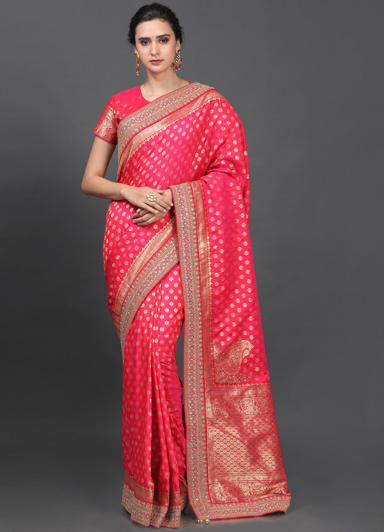 Mohey Women Imperial Rani Saree