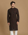 Manyavar Men Black Casual Kurta