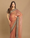 Mohey Women Delicate Peach Colour Saree image number 0