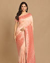 alt message - Mohey Women Graceful Light Pink Saree image number 0