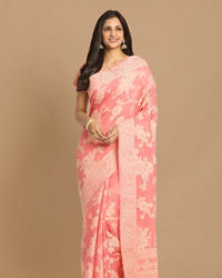 Mohey Women Perky Pink Saree