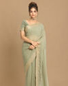 Mohey Women Georgeous Pista Saree