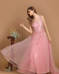 Mohey Women Princessy Pink Gown