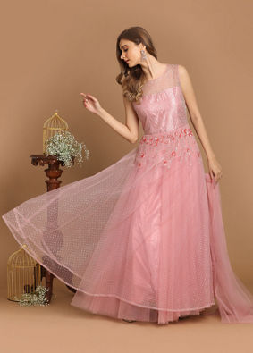 Mohey Women Princessy Pink Gown
