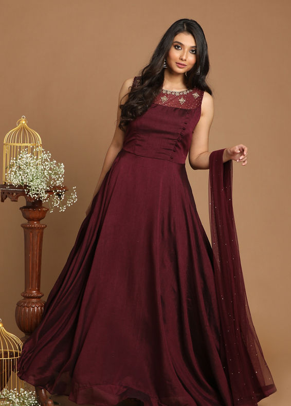 Mohey Women Georgeous Wine Gown