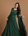 Mohey Women Classy Bottle Green Gown image number 2