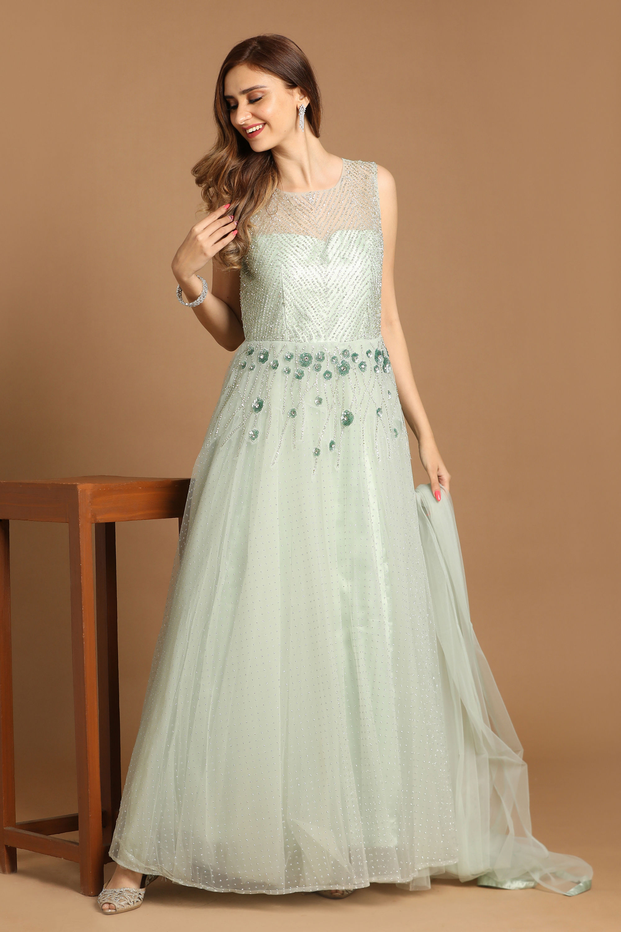 Mohey Women Perky Pista Gown