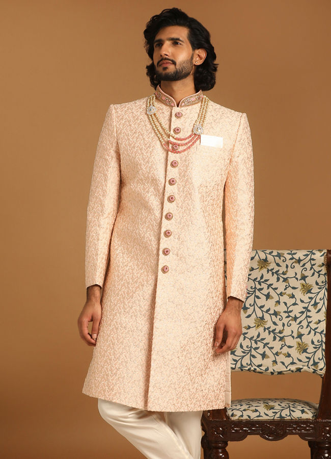 Sherwani for dark hot sale complexioned man