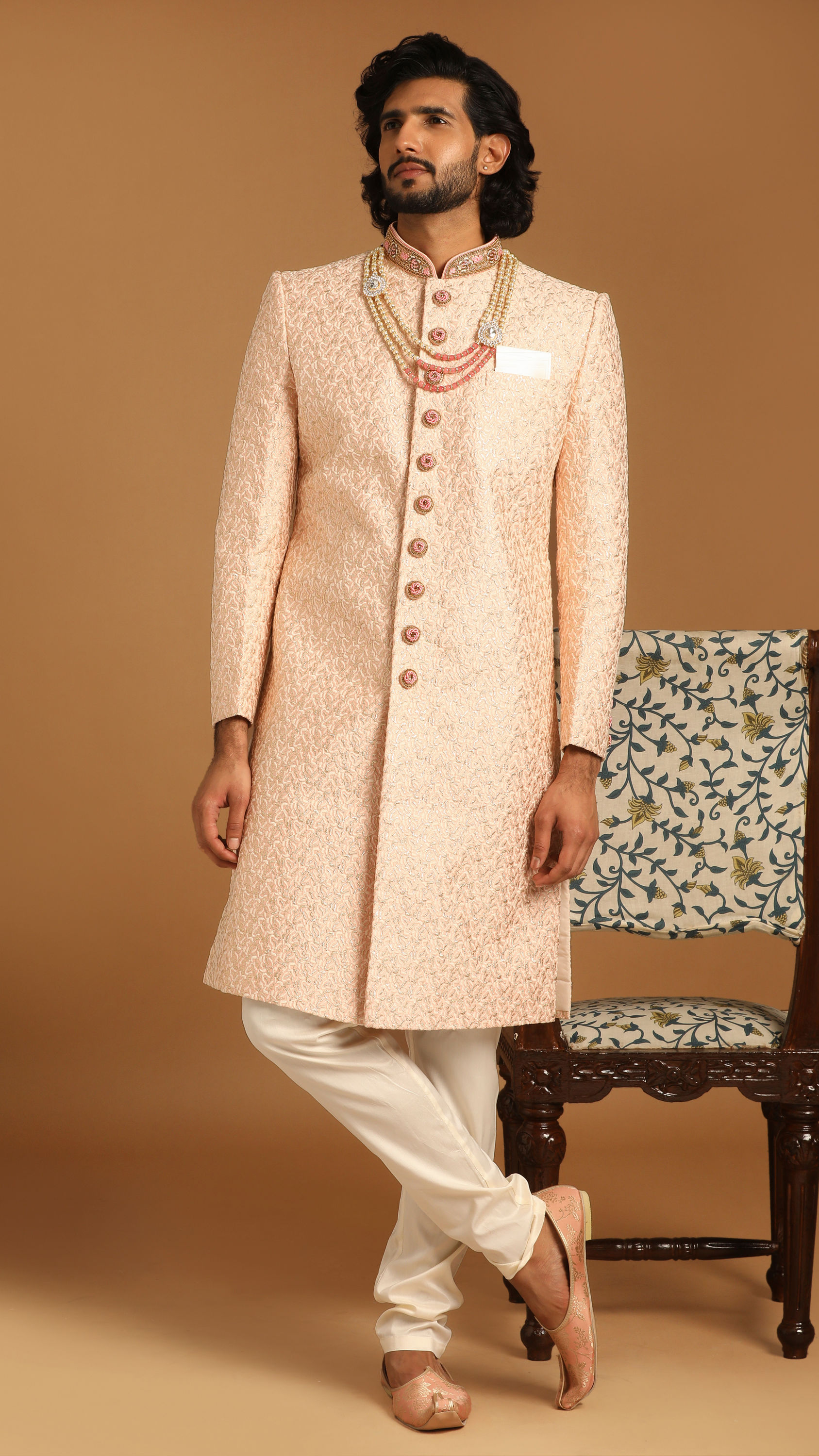 Manyavar Men Quintessential Gajaree Sherwani