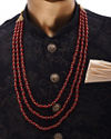 Manyavar Men Enchanting Maroon Mala