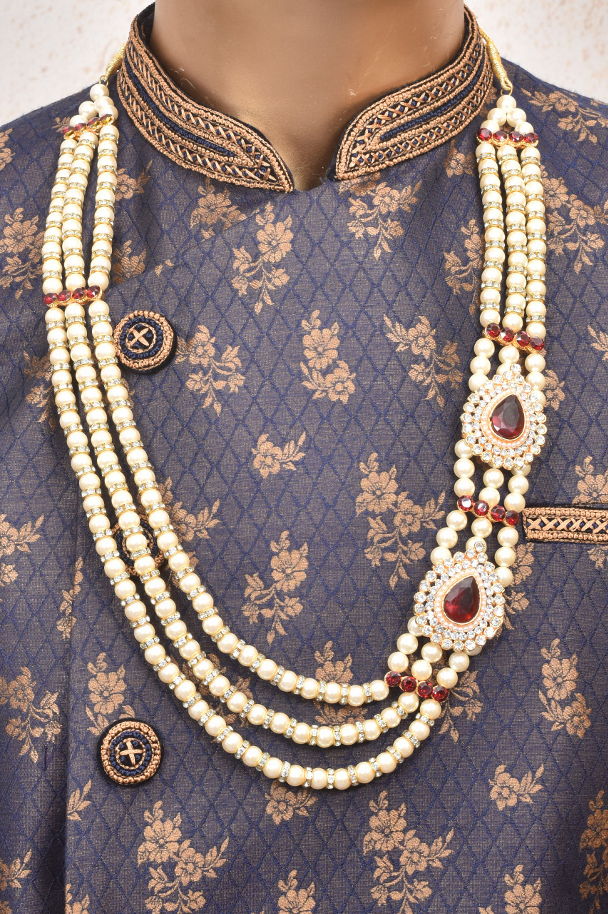 Manyavar Men Regal Maroon Mala