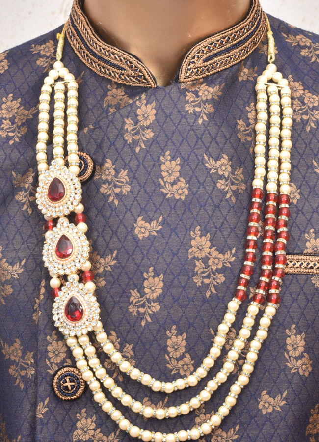 Mala for Men Buy Regal Red Mala Online Manyavar