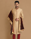 Manyavar Men Flambouyant Fawn Sherwani