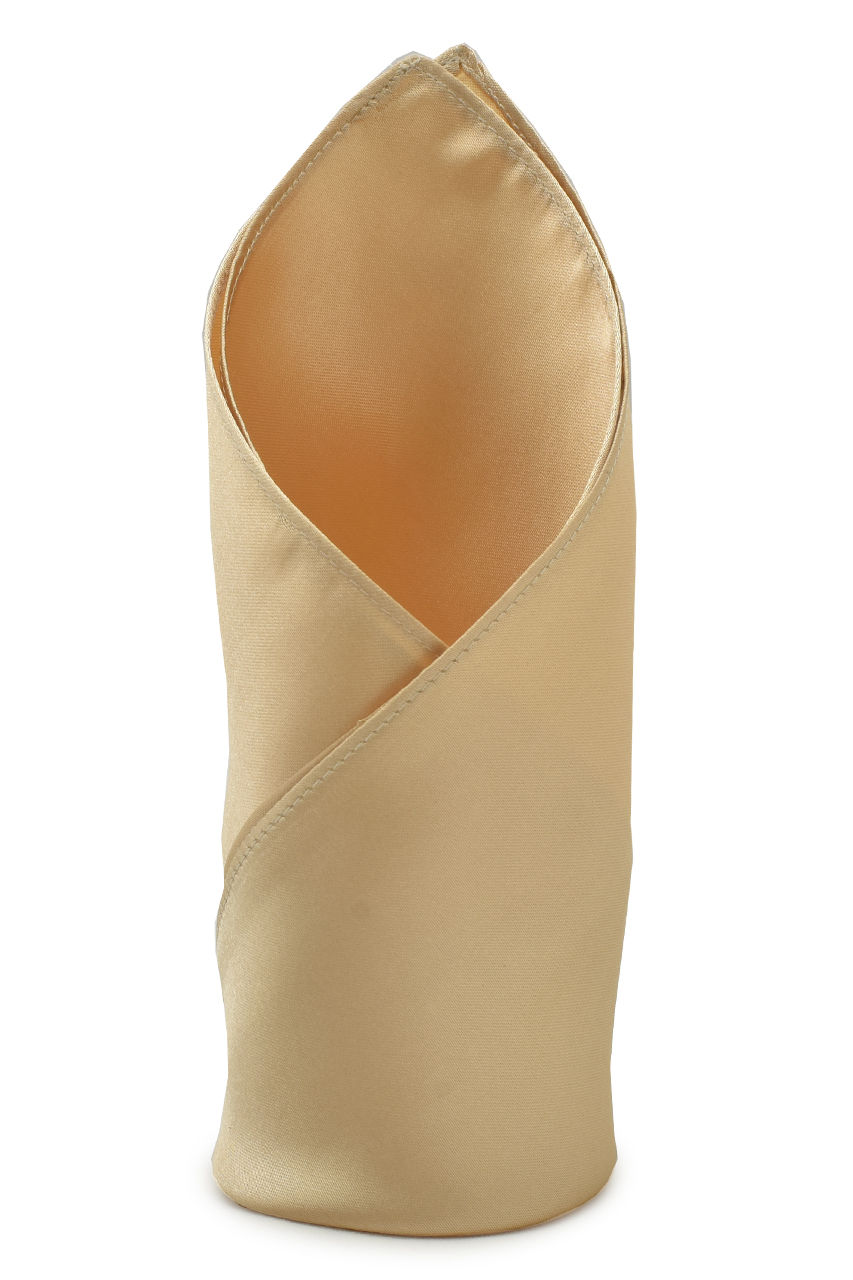 Manyavar Men Satin Fawn Pocket Square