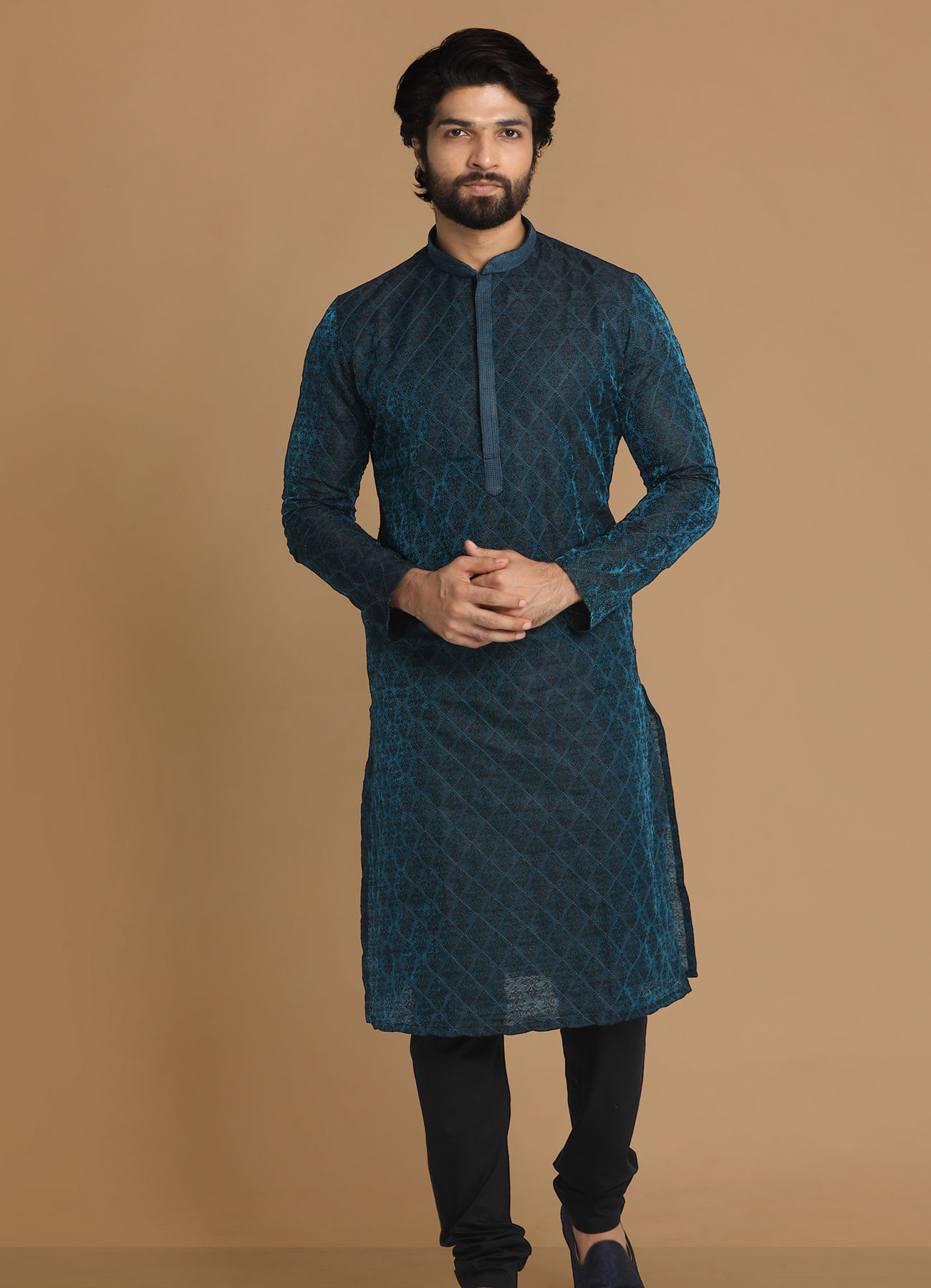 Manyavar Men Classy Feroze Kurta Pajama