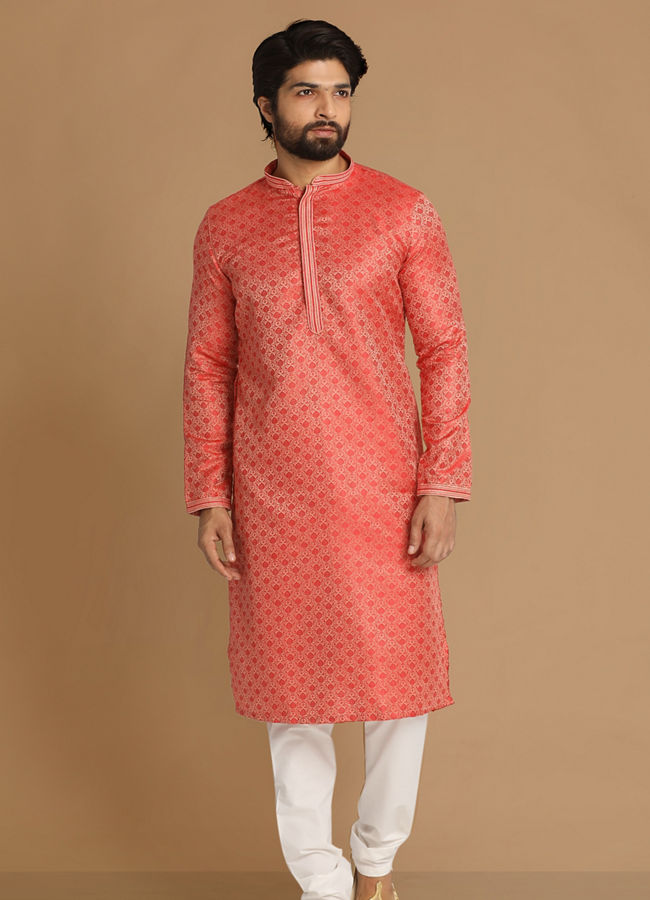 Manyavar Men Classy Gajaree Kurta Pajama image number 1