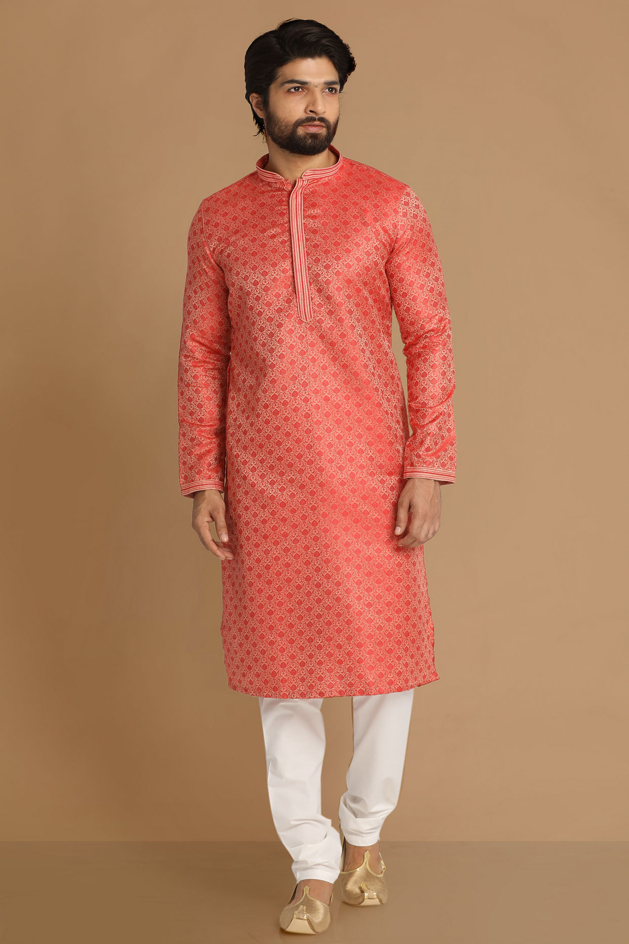 Manyavar Men Classy Gajaree Kurta Pajama image number 1