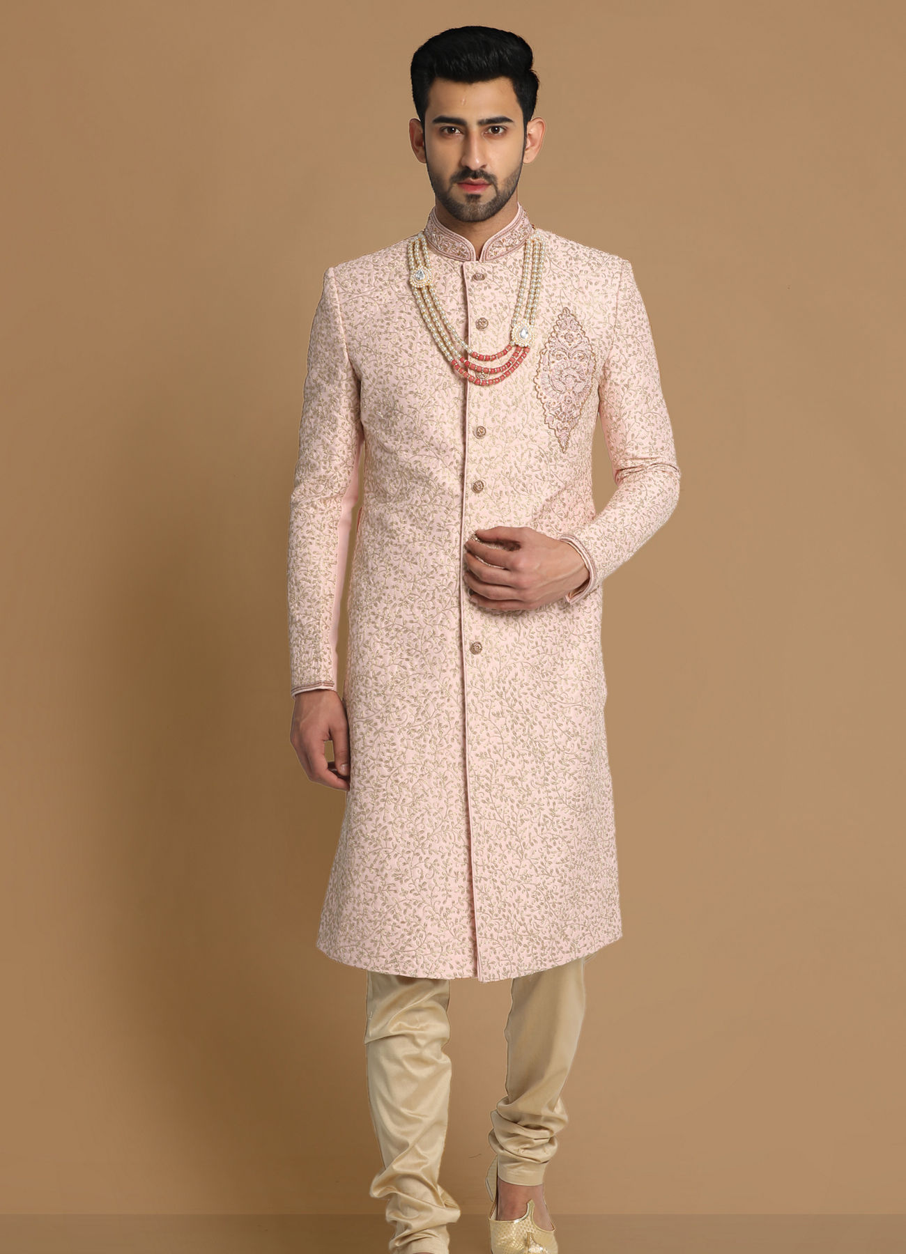 Manyavar Men Graceful Gajaree Sherwani Set