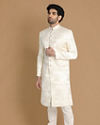 alt message - Manyavar Men Enchanting Cream Sherwani image number 2