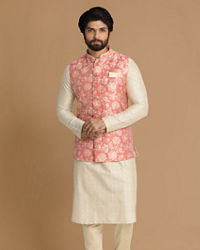 Manyavar Men Elegant Gajaree Jacket