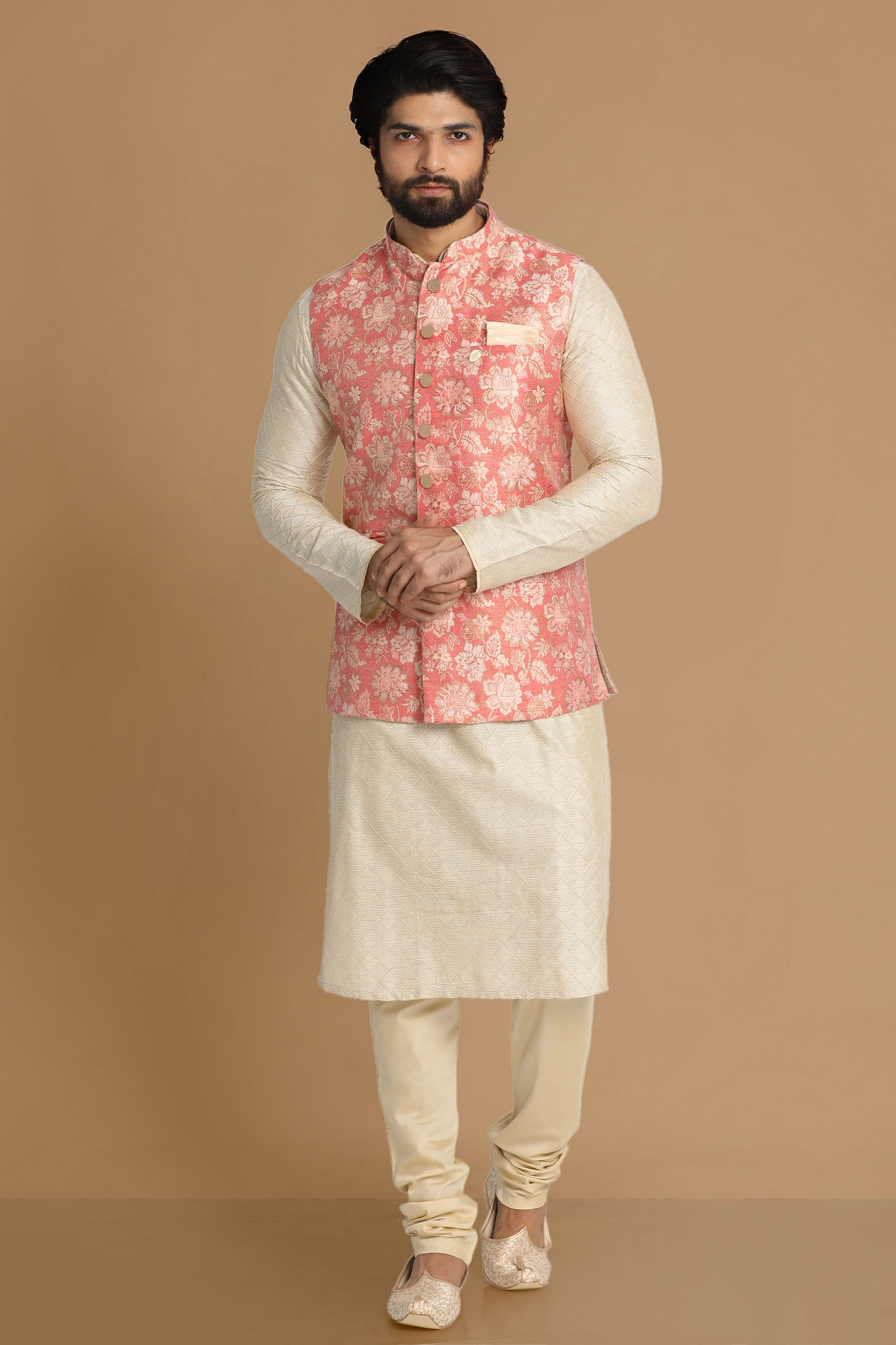 Manyavar Men Elegant Gajaree Jacket