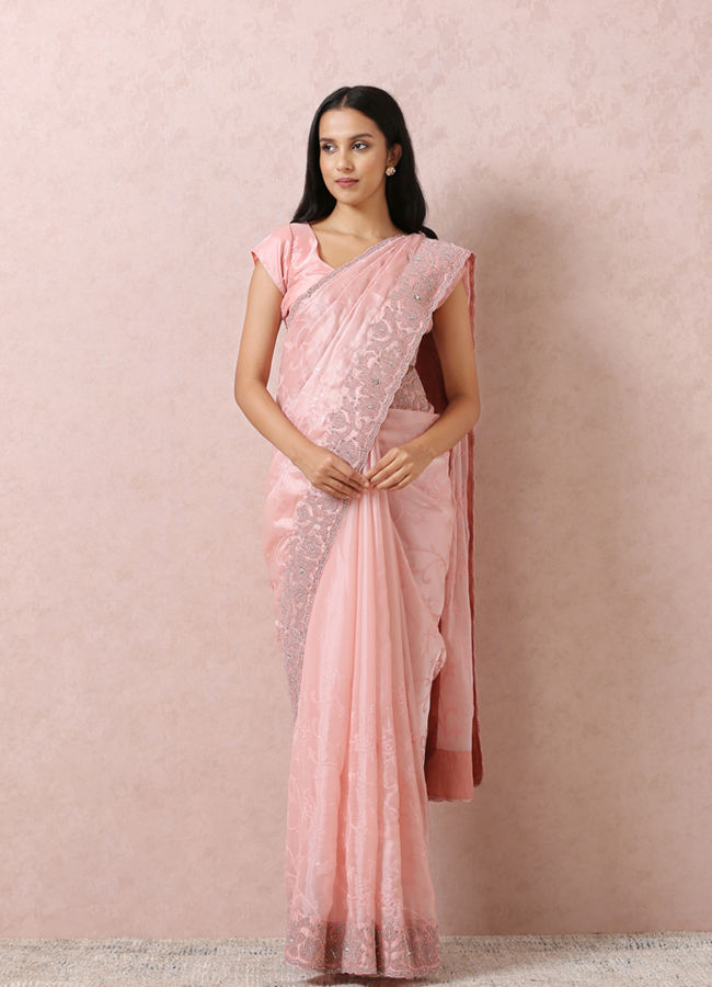 Blush Pink Saree -  Canada