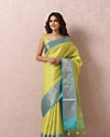 Mohey Women Green Printed Saree image number 0