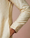Manyavar Men Biscuit Printed Kurta Set