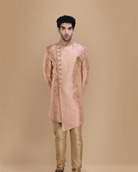 Manyavar Men Impressive Gajaree Indo Western Set