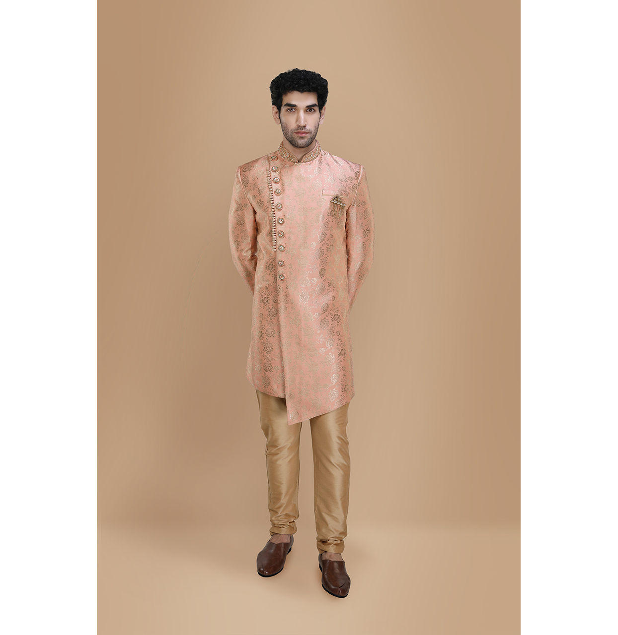 Manyavar Men Impressive Gajaree Indo Western Set