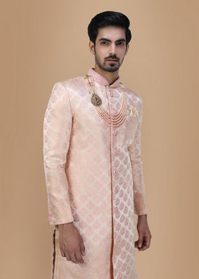 alt message - Manyavar Men Royal Rani Sherwani Suit image number 0